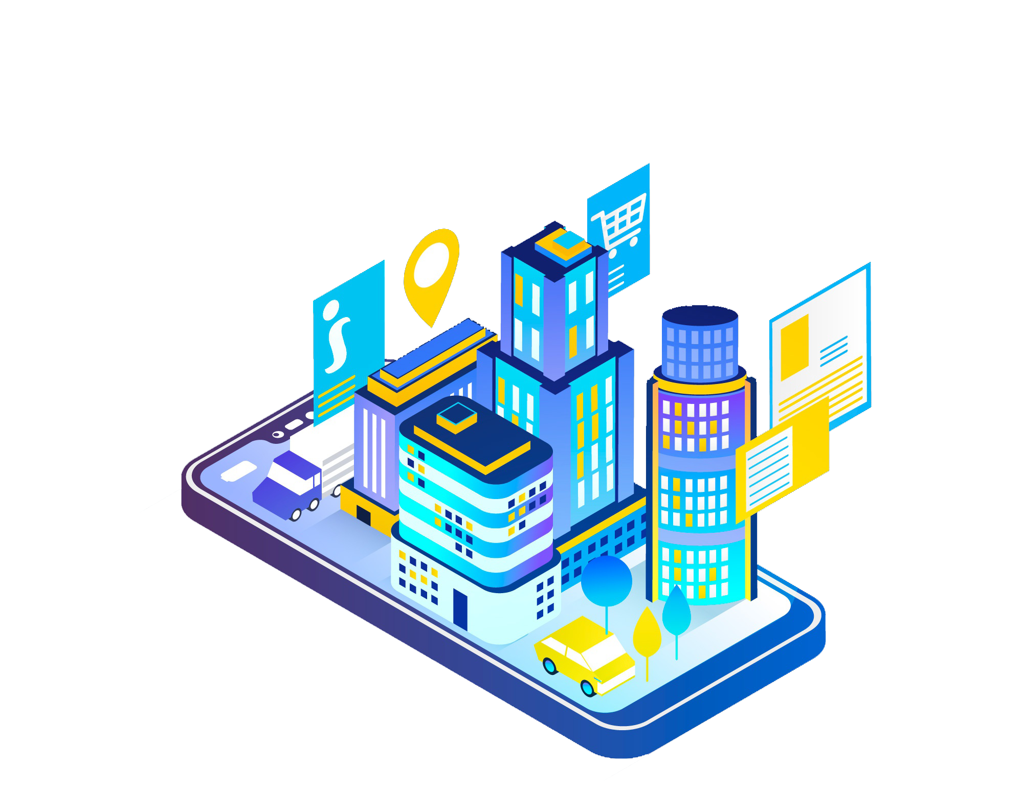Isometric smart city background 23 2148146279